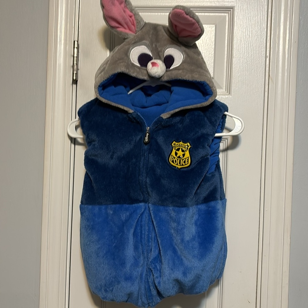 Disney Zootopia Judy Hopps fluffy Vest for Kids